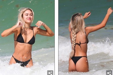 Người mẫu Delilah Hamlin khoe dáng nuột nà