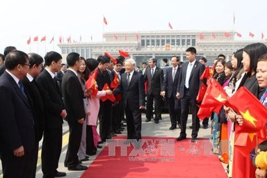 Tổng Bí thư Nguyễn Phú Trọng kết thúc chuyến thăm Trung Quốc