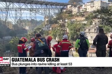 Xe buýt rơi khỏi cầu lao xuống vực, hơn 50 thi thể nằm la liệt ở bờ mương