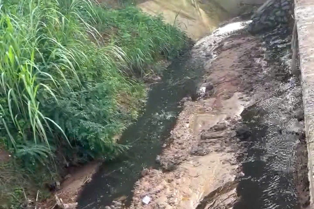 Lắp đường ống dài gần 100m để xả nước thải ra suối tự nhiên - 1