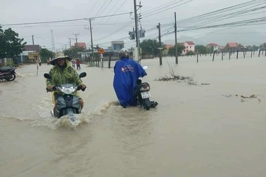 Ninh Thuận mưa lớn ngập lụt nhiều nơi