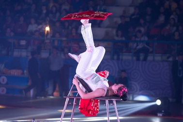 Xiếc Hà Nội dựng sân khấu tròn phục vụ khán giả nhí dịp 1/6