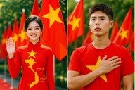 Cách dùng ChatGPT tạo ảnh chụp với rừng cờ Tổ quốc để chào mừng ngày 2/9