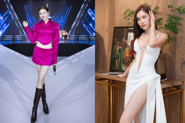 MC chân dài 1,1m dẫn chung kết Hoa hậu Hoàn Vũ Việt Nam gợi cảm thế nào?