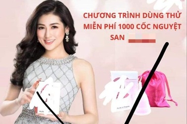 Á hậu Tú Anh bị lấy cắp hình ảnh trái phép quảng cáo cốc nguyệt san