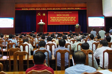 Xây dựng đường biên giới Việt – Lào hữu nghị, phát triển