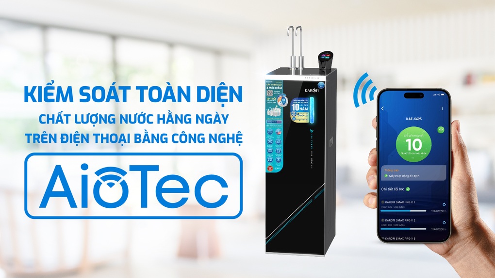 Máy lọc nước Hydro-ion kiềm Karofi S695: Khỏe bên trong, đẹp da bên ngoài - 3 Máy lọc nước Hydro-ion kiềm Karofi S695: Khỏe bên trong, đẹp da bên ngoài - 3