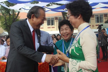 Phó Thủ tướng Trương Hòa Bình xúc động trở về trường cũ dự lễ kỷ niệm 100 năm thành lập