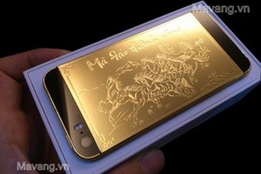 Khám phá iPhone 5s mạ vàng 24K phiên bản ”Mã đáo thành công“
