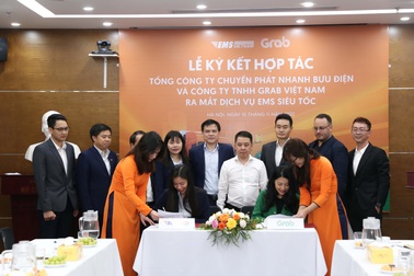 EMS và Grab ký thỏa thuận triển khai dịch vụ Siêu tốc tại 3 thành phố