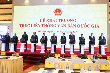 Khai trương Trục liên thông văn bản quốc gia để hình thành Chính phủ không giấy tờ