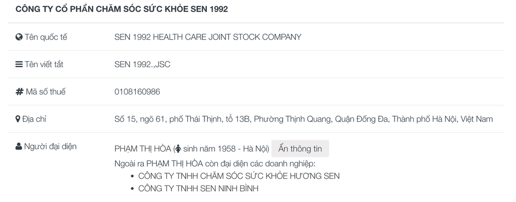 Trước khi bị bắt, mẹ con bà Phạm Thị Hòa có vai trò gì tại Sen Tài Thu? - 2 Trước khi bị bắt, mẹ con bà Phạm Thị Hòa có vai trò gì tại Sen Tài Thu? - 2