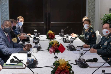 Bộ trưởng Quốc phòng Mỹ - Trung lần đầu gặp trực tiếp