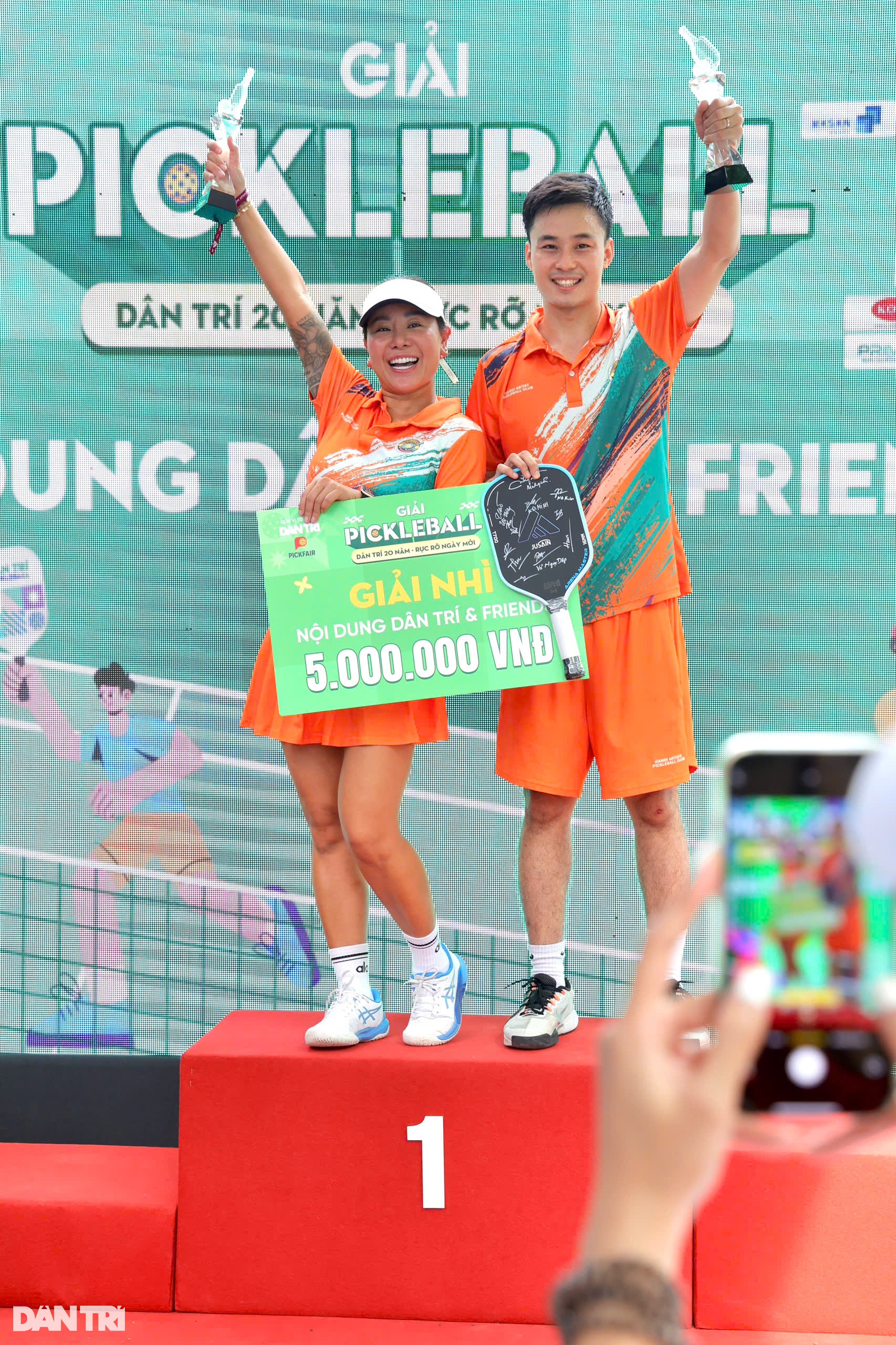 Cặp đôi CLB Pickleball Nghệ sĩ Hà Nội là Á quân nội dung Dân trí Friends - 9