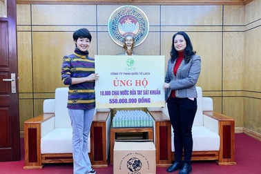 Công ty TNHH Dược phẩm Xanh ĐT sản xuất nước rửa tay khô Laco Hand Wash Gel