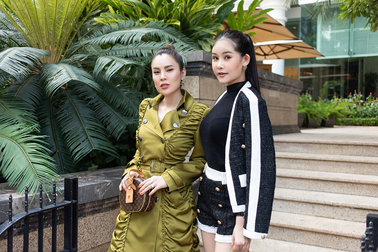 Hoa hậu Phương Lê đọ dáng Lê Âu Ngân Anh