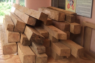 Tấn công lực lượng công an cướp lại gỗ lậu