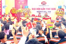 Ban chấp hành đảng bộ các xã mới có tối đa 33 nhân sự