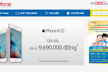 MobiFone công bố giá bán iPhone 6S chính hãng từ 9,7 triệu đồng