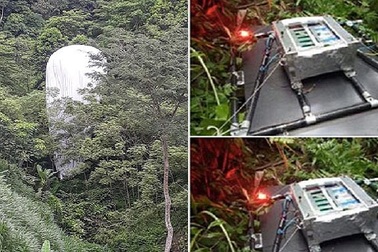 Vật thể lạ rơi xuống rừng Hà Giang không phải thiết bị dự báo thời tiết