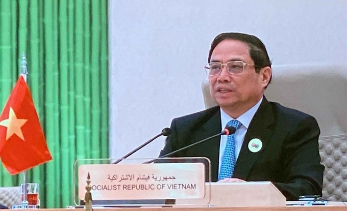 Thủ tướng Phạm Minh Chính phát biểu tại Hội nghị cấp cao ASEAN-GCC