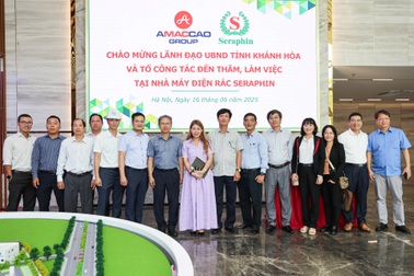 Lãnh đạo tỉnh Khánh Hòa khảo sát Nhà máy điện rác Seraphin - Hà Nội