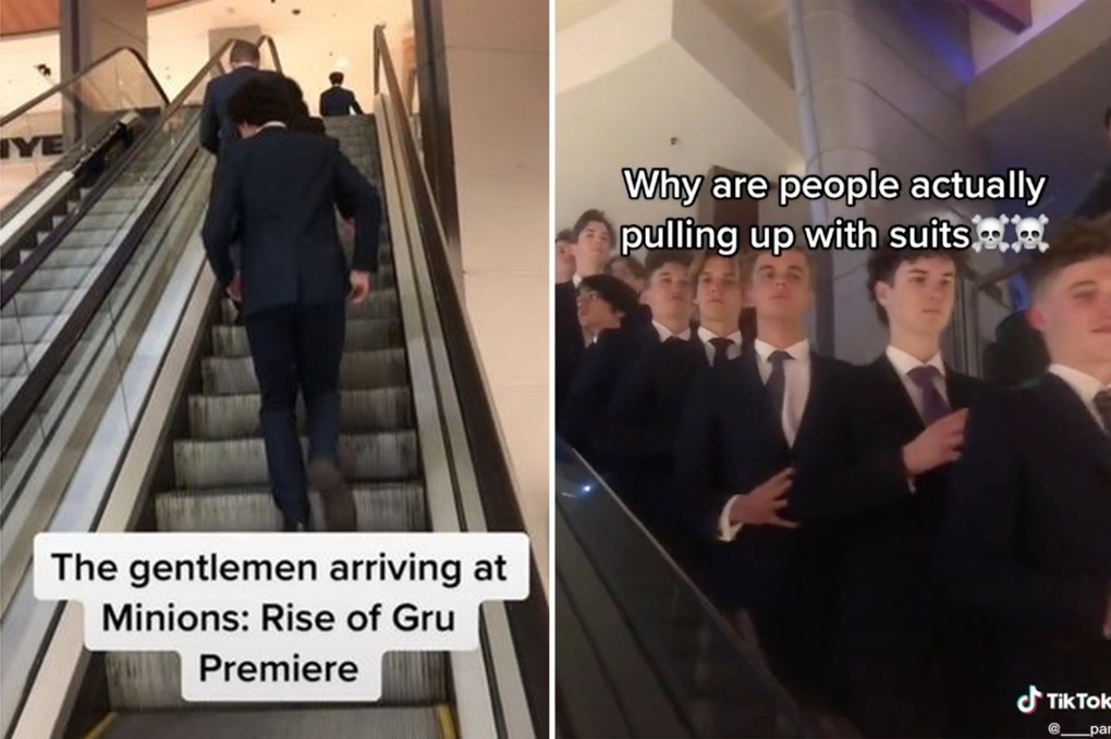 Rạp chiếu phim cấm cửa thanh thiếu niên mặc vest đi xem Minions - 1