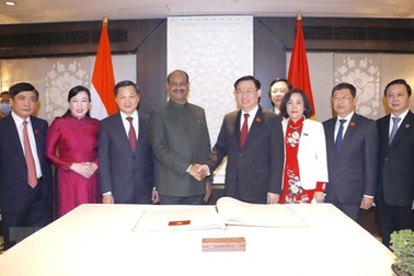 Chủ tịch Quốc hội hội đàm với Chủ tịch Hạ viện Ấn Độ Om Birla