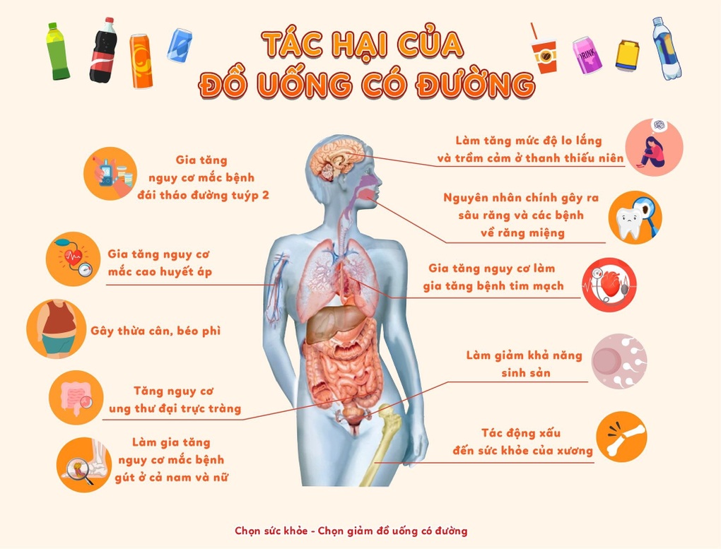 Đồ uống có đường: Con đường tắt dẫn đến đái tháo đường - 2 Đồ uống có đường: Con đường tắt dẫn đến đái tháo đường - 2