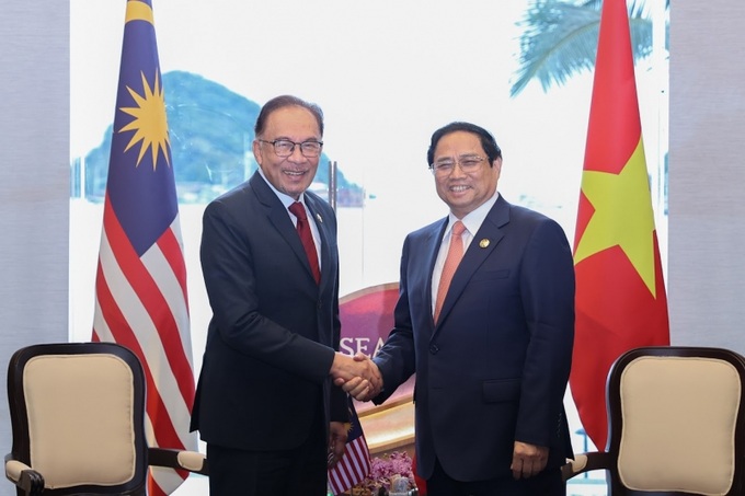Thủ tướng Phạm Minh Chính và Thủ tướng Malaysia Anwar Ibrahim