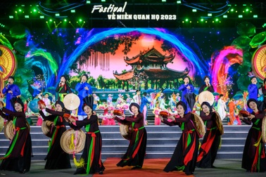 Gần 1.000 nghệ sĩ biểu diễn tại lễ khai mạc Festival "Về miền Quan họ 2023"