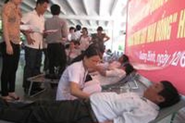 Quảng Bình: Hơn 150 đoàn viên hiến máu tình nguyện