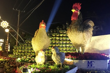 “Đường hoa Nguyễn Huệ” trong... khu công nghiệp