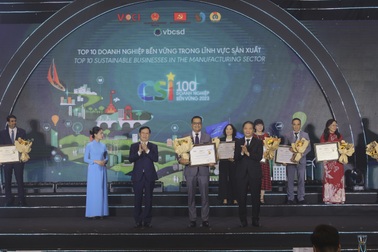 Nestlé Việt Nam tiếp tục dẫn đầu lĩnh vực sản xuất của "Top 100 doanh nghiệp bền vững năm 2023"