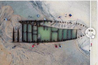 Tàu gỗ cổ phát lộ ở biển Hội An: Hiện vật dần bị vùi lấp trở lại