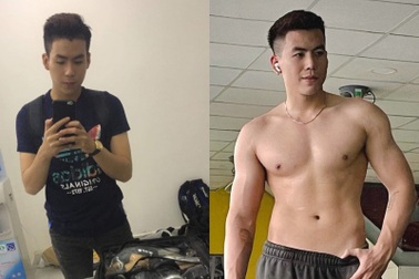 Hot boy 1m83 và hành trình "lột xác", xây body 6 múi săn chắc trong 1 năm