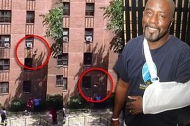 Bé gái sống sót may mắn sau khi bị rơi từ cửa sổ tầng 3