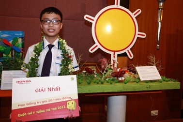 Độc đáo những phát kiến vì môi trường trong cuộc thi Ý tưởng Trẻ thơ 2012