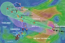 Bão Bualoi vào Biển Đông, mạnh cấp 11, giật cấp 14