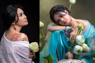 Thanh Lam khoe bờ vai gợi cảm, lộ hình xăm "hút mắt"