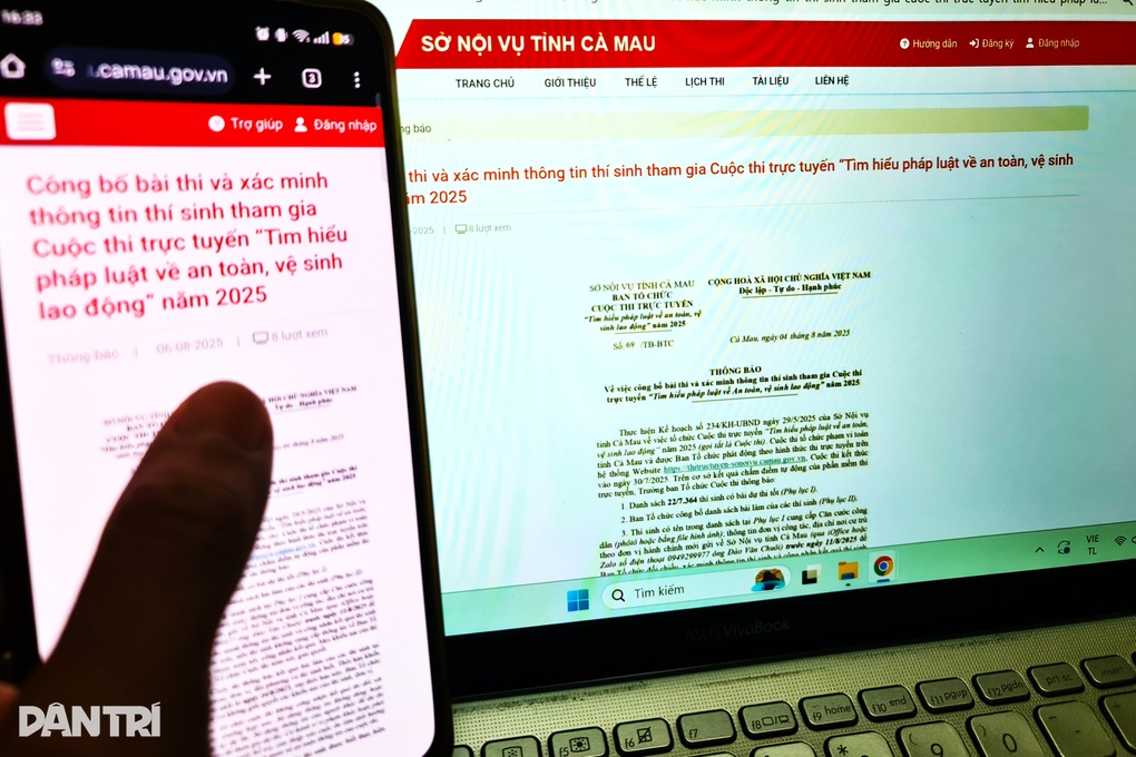 Hàng nghìn người thi trực tuyến tìm hiểu về an toàn, vệ sinh lao động - 1 Hàng nghìn người thi trực tuyến tìm hiểu về an toàn, vệ sinh lao động - 1