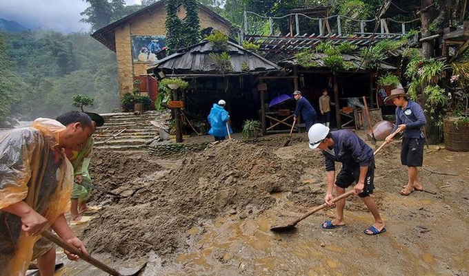 Khu du lịch Cát Cát Sa Pa tan hoang sau lũ quét - Ảnh 2.