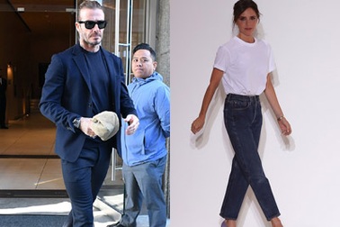Chồng con tới cổ vũ Victoria Beckham ra mắt bộ sưu tập mới