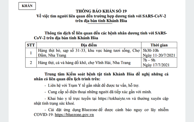 Chiều 21/7, Khánh Hòa thêm 71 ca mắc Covid-19, trong đó có 52 ca đang điều tra xác minh nguồn gốc dịch tễ.  - Ảnh 1.