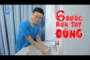 6 bước rửa tay đúng