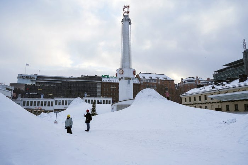 Quảng trường Lasipalatsi ở thủ đô Helsinki của Phần Lan. (Ảnh: ALESSANDRO RAMPAZZO). Quảng trường Lasipalatsi ở thủ đô Helsinki của Phần Lan. (Ảnh: ALESSANDRO RAMPAZZO).