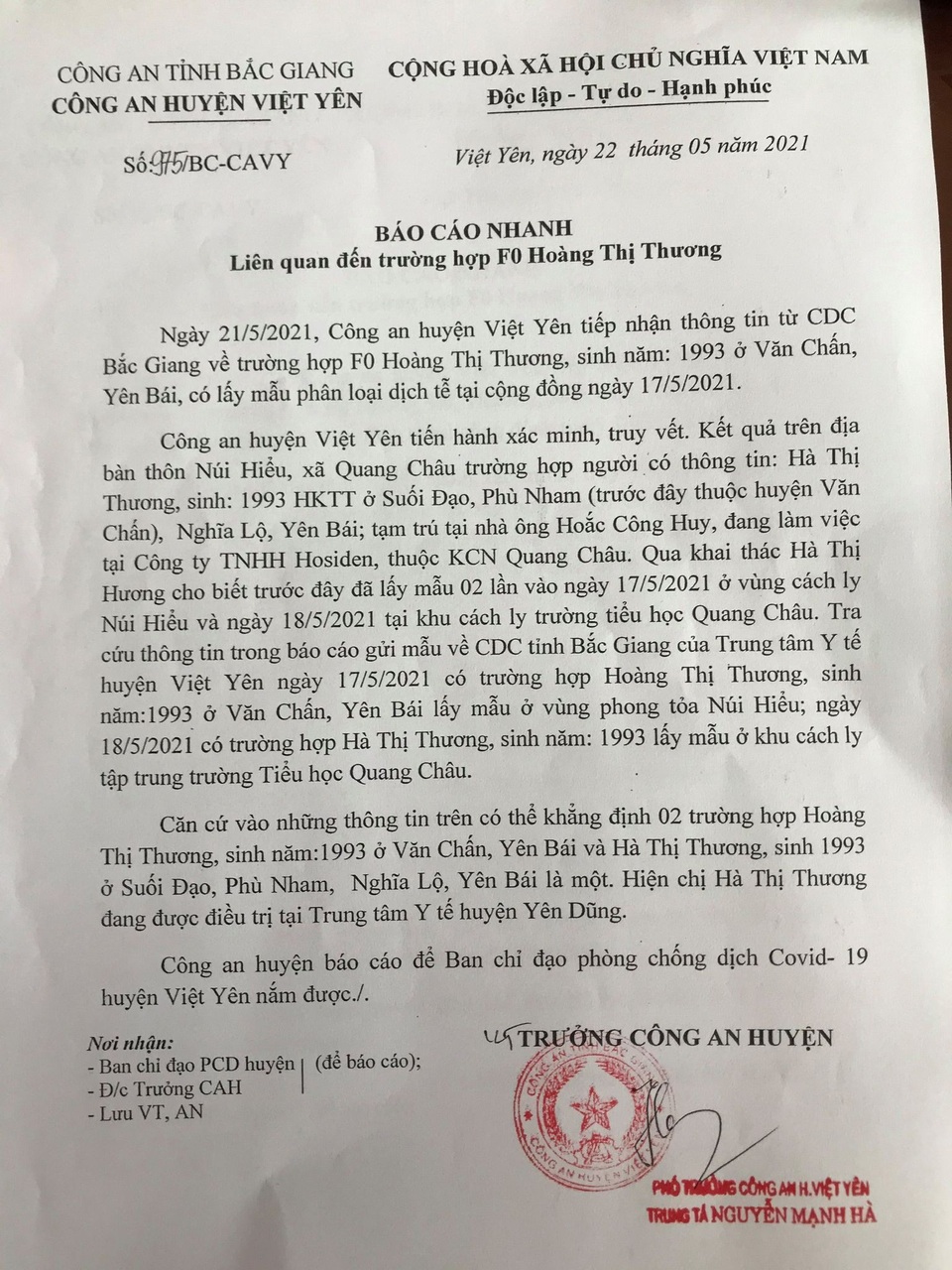 Nữ công nhân bị cho là trốn cách ly đang điều trị bệnh ở Bắc Giang - 2 Nữ công nhân bị cho là trốn cách ly đang điều trị bệnh ở Bắc Giang - 2