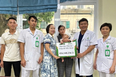 Bé Thùy Dương mắc dị tật khuyết hộp sọ được giúp hơn 516 triệu đồng