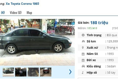 Những chiếc ô tô Toyota cũ này đang rao bán tầm giá 100 triệu đồng tại Việt Nam