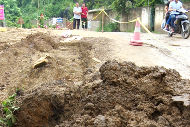 Làm rõ hiện tượng sụt lún bất thường ở Bắc Kạn